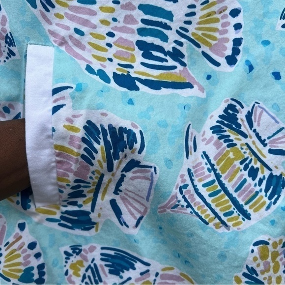 Tyler Boe Fish Print Dress with pockets Lilly Pulitzer Fun Beachy Inspired Style - Picture 7 of 15